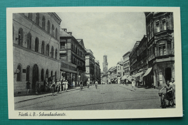 AK Fürth / 1930er Jahre / Schabacherstrasse / Strassenansicht